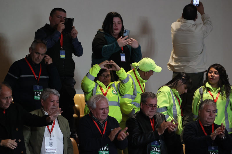 Representantes de los recolectores de residuos domiciliarios celebran aprobación del proyecto