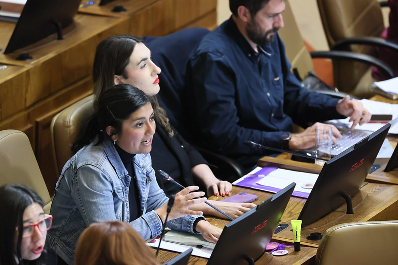 Camila Rojas en el debate